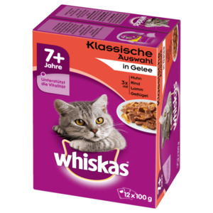 Whiskas 7+ Klassische Auswahl in Sauce 12x100g