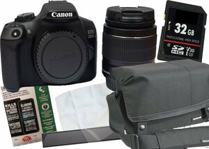 1A PHOTO PORST »Canon EOS 2000D + EF-S 18-55 mm IS schwarz Set Angebot« Spiegelreflexkamera