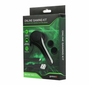 Gioteck Spielekonsolen-Zubehörset »Gioteck Online Gaming-Kit Chat Headset USB Lade-Kabel Thumb-Grips für Xbox One«, Wired Chat Headset, inkl. Ladekabel, Daumengriffe