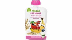 Freche Freunde Bio Frucht-Porridge Apfel, Banane, Himbeere & Blaubeere