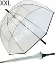 Bild 1 von HAPPY RAIN Golfregenschirm »XXL Glockenschirm transparent sehr groß«, durchsichtig - schützt die Frisur