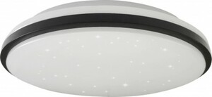 Müller Licht LED Deckenleuchte weiß-schwarz Ø 32 cm weiß, schwarz, CCT, Sterneneffekt