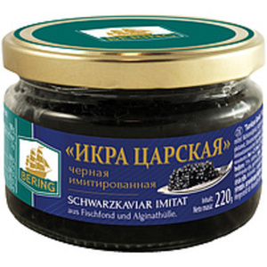 Schwarzkaviar "Tsarskaya Kaviar" - Imitat aus Fischfond und ...