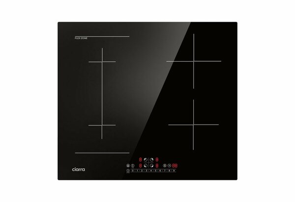 Bild 1 von CIARRA Induktions-Kochfeld CBBIH4BF, 4 Zonen Einbau Induktionskochfeld 60cm mit 1 Flexzone Booster 7,200 W