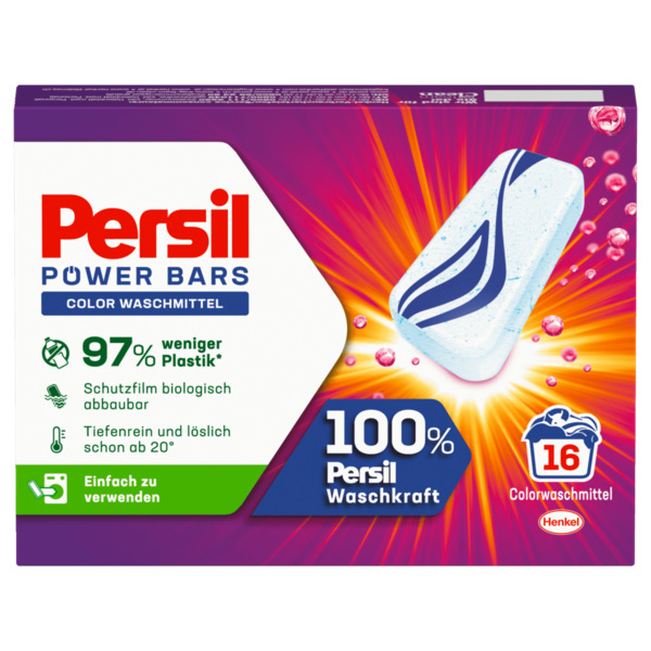 Bild 1 von Persil Colorwaschmittel Power Bars 472g, 16WL