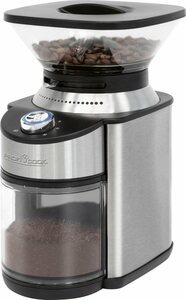 ProfiCook Kaffeemühle PC-EKM 1205, 200 W, Kegelmahlwerk, 230 g Bohnenbehälter, inox