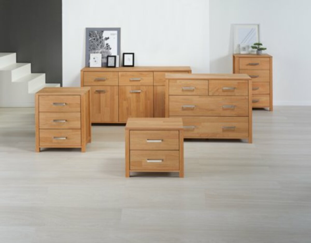 Bild 2 von Kommode HUGGET 3 Schubladen eiche