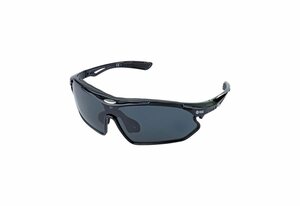 YEAZ Sportbrille »SUNRAY«, Sport-Sonnenbrille schwarz/polarisiert