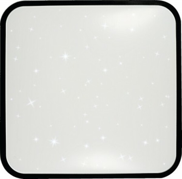 Bild 1 von Müller Licht LED Deckenleuchte weiß-schwarz 49 x 49 cm weiß, schwarz, CCT, Sterneneffekt