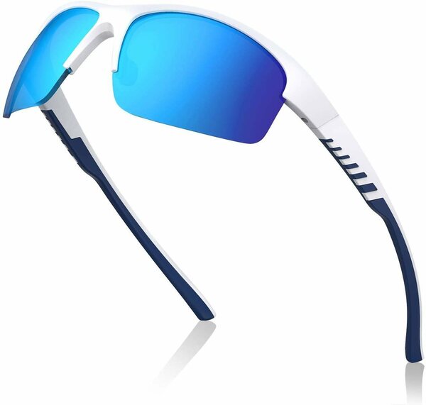 Bild 1 von Avoalre Fahrradbrille »Avoalre Fahrradbrille Sportbrille Winddicht Fahrrad Sonnenbrille Anti UV400 fahradbrille Herren«, (Sonnenbrille Brille Angeln mit Rahmen TR90 Super Light Sportbrille-Blau), U