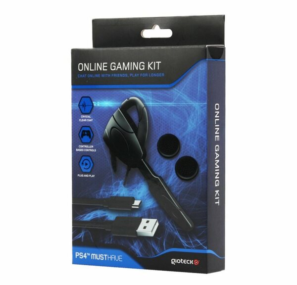 Bild 1 von Gioteck Spielekonsolen-Zubehörset »Gioteck Online Gaming-Kit EX4 Chat Headset USB Lade-Kabel Grips für Sony PS4 Playstation 4 Spielekonsolen 3-Teilig«, (Set)