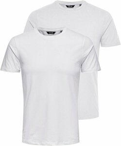 ONLY & SONS T-Shirt »BASIC LIFE SLIM O-NECK 2-PACK« (Packung, 2-tlg., 2er-Pack)