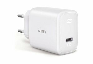 AUKEY »PA-F1S-Whi« Ladestation (AUKEY PA-F1S-Whi Swift Charger USB C 3.0, 20W Power Delivery Schnellladegerät, Wei)