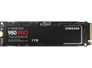 SAMSUNG 980 PRO, Playstation 5 kompatibel, Festplatte Retail, 1 TB SSD M.2 via NVMe, intern