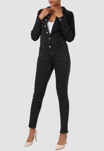 Nina Carter Jumpsuit »2659« (slim fit, 1-tlg., unifarben) Damen Jeans Hosenanzug CORINNE