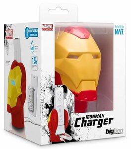 BigBen »BigBen Marvel Iron Man Design Ladegerät + Akku Docking Lader für Nintendo Wii Controller Wiimote« Wii-Controller (Set, 1 St)