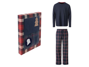 Happy Shorts Herren Pyjama mit Weihnachtsmotiv & Geschenkverpackung