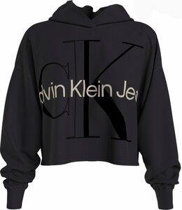 Calvin Klein Jeans Plus Kapuzensweatshirt »PLUS GLOSSY MONOGRAM HOODIE« mit Calvin Klein Jeans Logo-Print