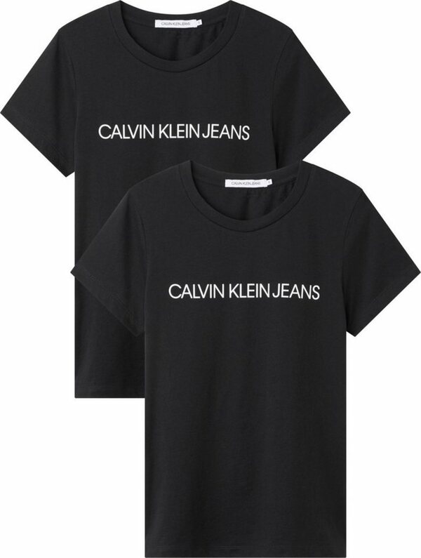 Bild 1 von Calvin Klein Jeans Rundhalsshirt »Institutional Logo 2-pack tee« (Packung, 2er-Pack) mit Calvin Klein Jeans Logo-Schriftzug