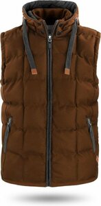 normani Funktionsweste »Herren Winter-Steppweste Tropez« Wattierte Winterweste - winddichter Bodywarmer Outdoor Weste mit Kapuze