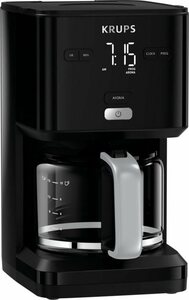 Krups Filterkaffeemaschine Smart'n Light KM6008, 1,25l Kaffeekanne, 24-Stunden-Timer; Automatische Abschaltung; Digital-Display