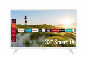 Telefunken XH32K550-W LCD-LED Fernseher (80 cm/32 Zoll, HD-ready, Smart TV, Works with Alexa und Google Assistant, Triple-Tuner, 6 Monate HD+ gratis)