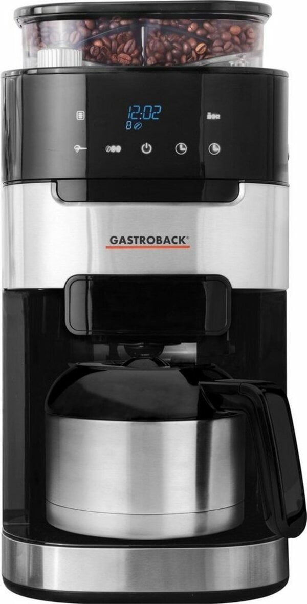 Bild 1 von Gastroback Kaffeemaschine mit Mahlwerk 42711 S Grind & Brew Pro Thermo, 1l Kaffeekanne, Permanentfilter 1x4