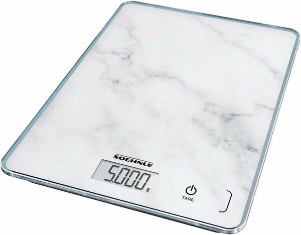 Bild 1 von Soehnle Küchenwaage »Page Compact 300 Marble«, Tragkraft 5 kg, 1 g genaue Teilung