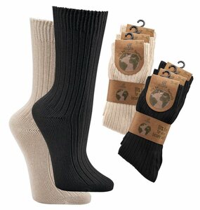 cwonlineshop Socken »Herren Damen Socken Bio Baumwolle GOTS zertifiziert 100% Bio-Baumwolle (WA2156X)« (6-Paar, 3 er Bündel)