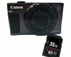 1A PHOTO PORST »Canon Powershot SX620 HS schwarz + SD 32 GB« Kompaktkamera