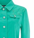 Bild 1 von GERRY WEBER Kurzblazer »GERRY WEBER Blazer stylische Damen Freizeit-Jacke mit Stickerei und Lochmuster Ausgeh-Jacke Grün«