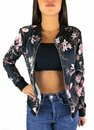 Bild 1 von Worldclassca Blouson »Worldclassca Damen Mädchen Blouson Bomberjacke Blumenprint Sommer Blumen Blüten Flower Muster Bomber Jacke Übergangsjacke Blogger Fliegerjacke kurz mit Reißverschluss Zip N