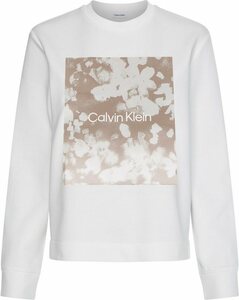 Calvin Klein Sweatshirt »ABSTRACT FLORAL SWEATSHIRT« mit abstraktem Frontprint