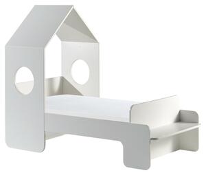 Kinderbett mit Bank 70x140 cm Casami  Weiß