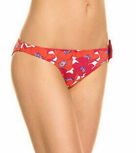 Huit Bikini-Hose »huit 8 Paris Bikini-Hose süßer Damen Bikini-Slip mit Blumenprint und Zierschleife Schwimmhose Rot«