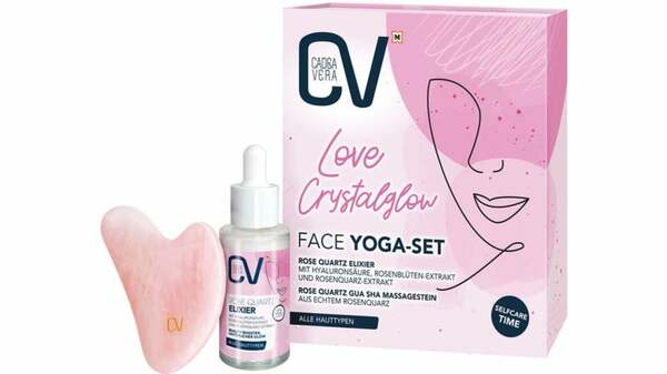 Bild 1 von CV Rose Quarz Elixier & Gua Sha Stein Geschenkset