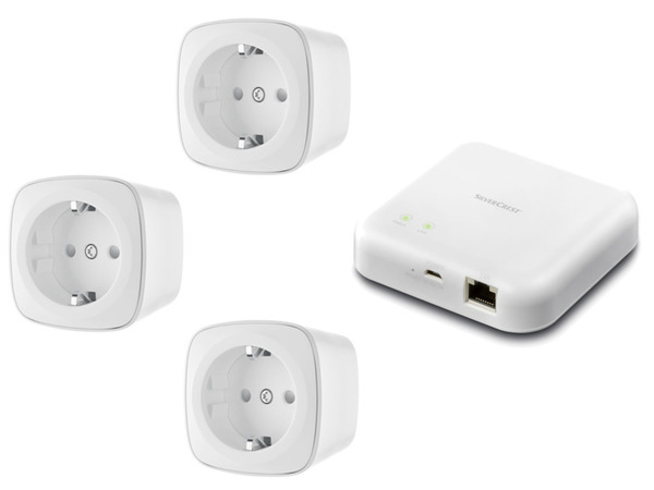 Bild 1 von SILVERCREST Zigbee Smart Home Starter Set, Gateway Apple HomeKit + 3 Zwischenstecker
