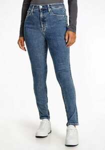 Calvin Klein Jeans Skinny-fit-Jeans »HIGH RISE SKINNY« mit CK Monogramm Logo-Stickerei & Badge