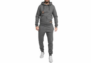 Basisstoff Jogginganzug »Basisstoff Yolo Herren Jogging Anzug Trainingsanzug Sportanzug«