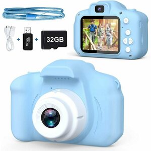 Jormftte »Stoßfeste Selfie-Kinderkamera, Geburtstagsgeschenke, Dual-Kamera für Kinder im Alter von 3–10 Jahren, digitales HD-Video mit 32 GB SD-Karte« Kinderkamera (inkl. Kamera für Kinde