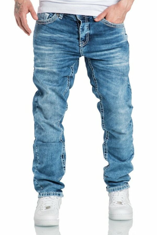 Bild 1 von Amaci&Sons Stretch-Jeans »Raleigh Herren Jeans Regular Slim«