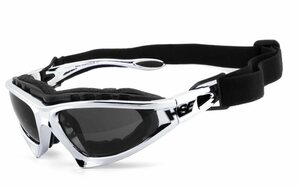 HSE - SportEyes Motorradbrille »FALCON-X«, Steinschlagbeständig durch Kunststoff-Sicherheitsglas