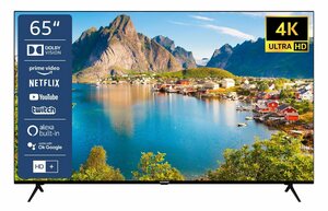 Telefunken D65U660X5CWI LCD-LED Fernseher (164 cm/65 Zoll, 4K Ultra HD, Smart TV, HDR Dolby Vision, Triple-Tuner, 6 Monate HD+ inkl)