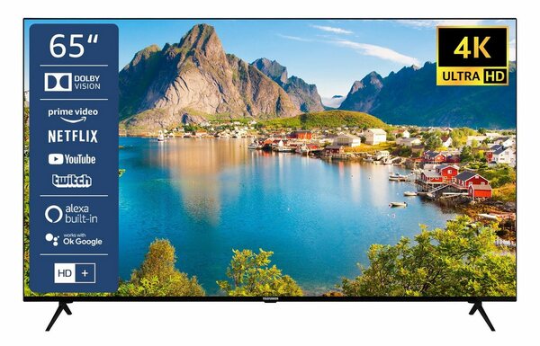 Bild 1 von Telefunken D65U660X5CWI LCD-LED Fernseher (164 cm/65 Zoll, 4K Ultra HD, Smart TV, HDR Dolby Vision, Triple-Tuner, 6 Monate HD+ inkl)