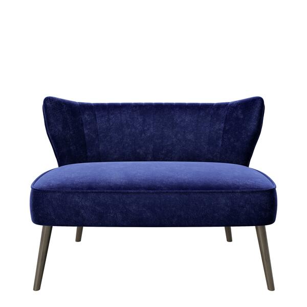 Bild 1 von 2-Sitzer-Sofa Kelly Blau Vintage-Style
