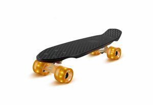 fun pro Skateboard »Mini Cruiser Skateboard Trickboard PP-Board 100kg LED-Rollen PU Härte: 88A«