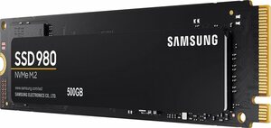 Samsung »SSD 980« interne SSD (500 GB) 3100 MB/S Lesegeschwindigkeit, 2600 MB/S Schreibgeschwindigkeit, NVMe)