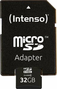 Intenso »microSDHC Class 4 + SD-Adapter« Speicherkarte (32 GB, Class 4)