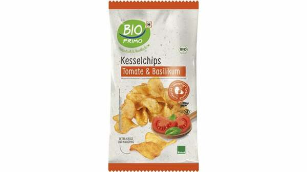 Bild 1 von BIO PRIMO Kesselchips Tomate & Basilikum