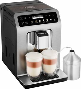 Krups Kaffeevollautomat EA894T Evidence Plus, One-Touch-Cappuccino, platzsparend mit vielen technischen Innovationen und Bedienungshighlights
